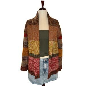 Vintage 90s Barbara Lee Multi-Color Space Dye Knit Sweater Medium